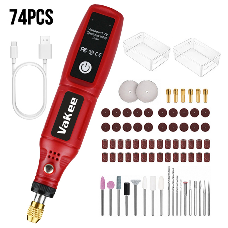 Renewable Energy Battery - Vakee Cordless Rotary Tool 15CM Mini