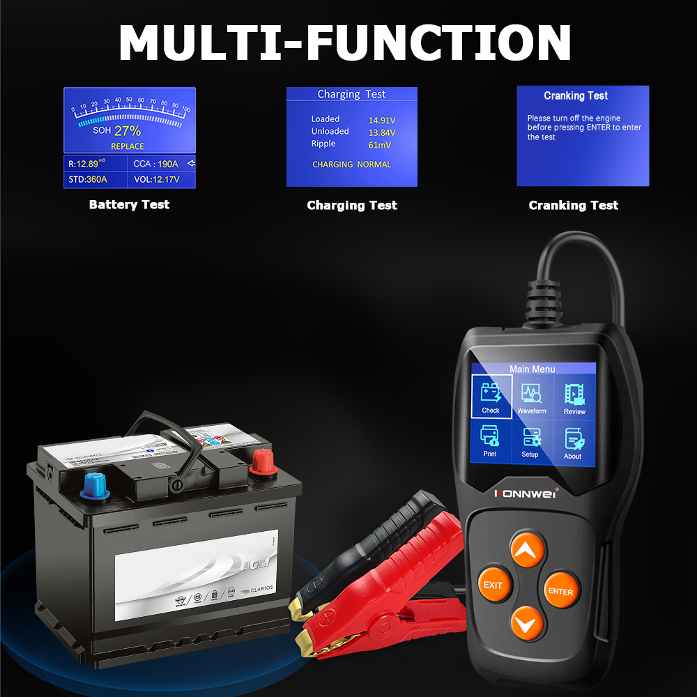 KONNWEI KW600 Professional Car - Battery Monitor Coulometer recension och pris