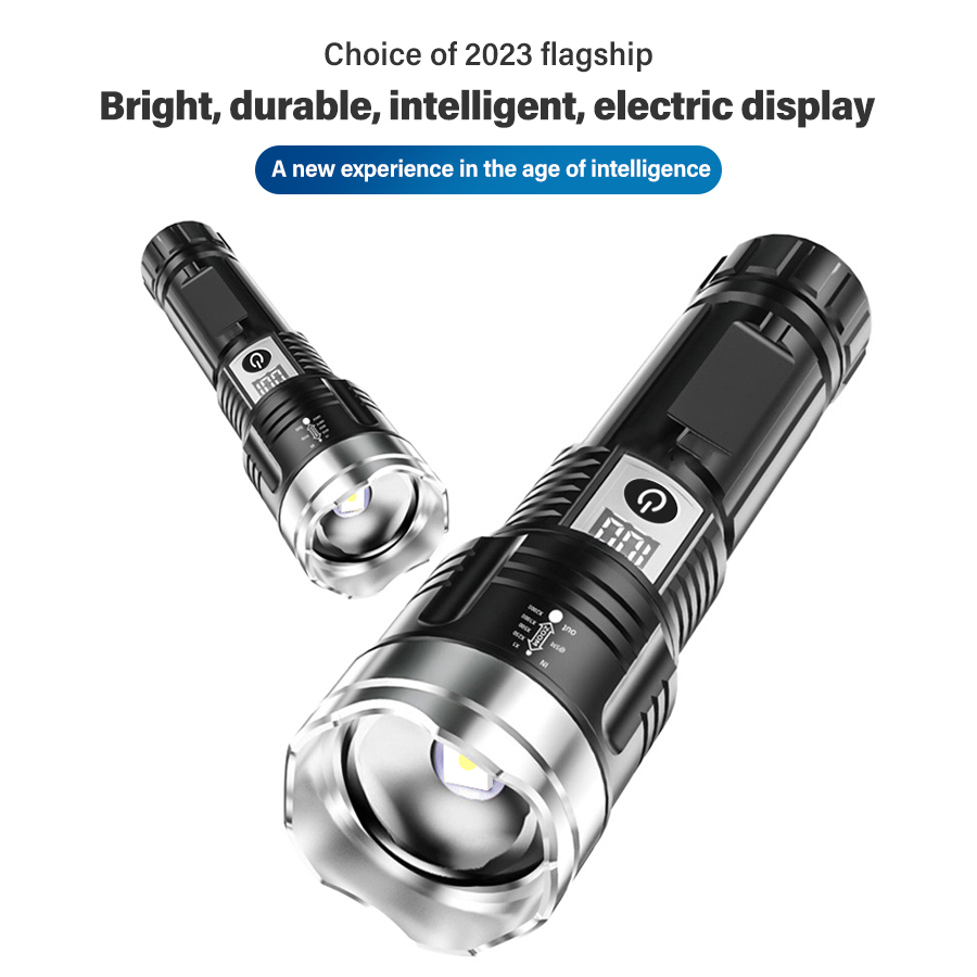 High Power 200000LM LED Flashl - Renewable Energy Battery recension och pris