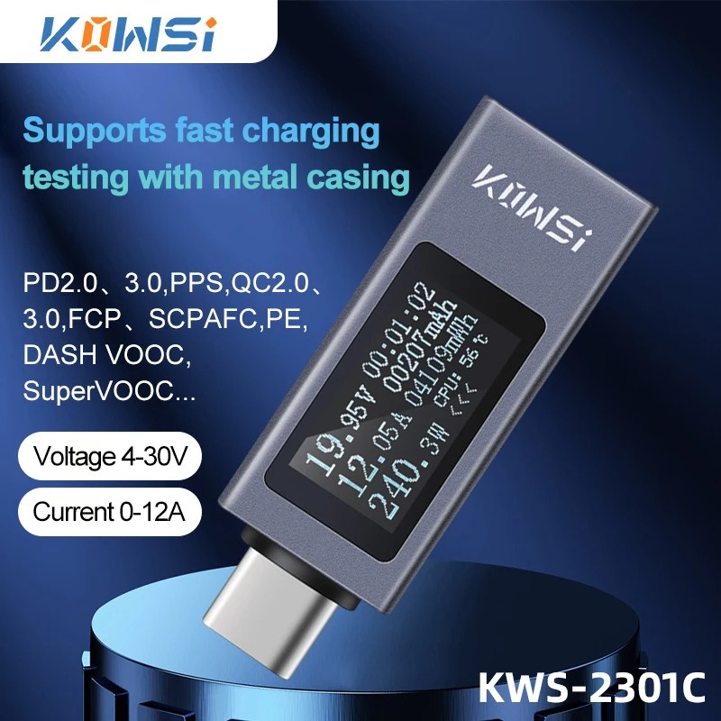 Type-C Current Voltage Monitor - Battery Monitor Coulometer recension och pris