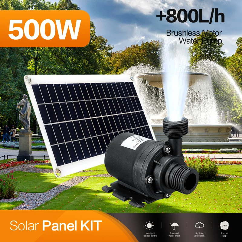 500W Professional Solar Water  - Solar Pool Pump Kit recension och pris