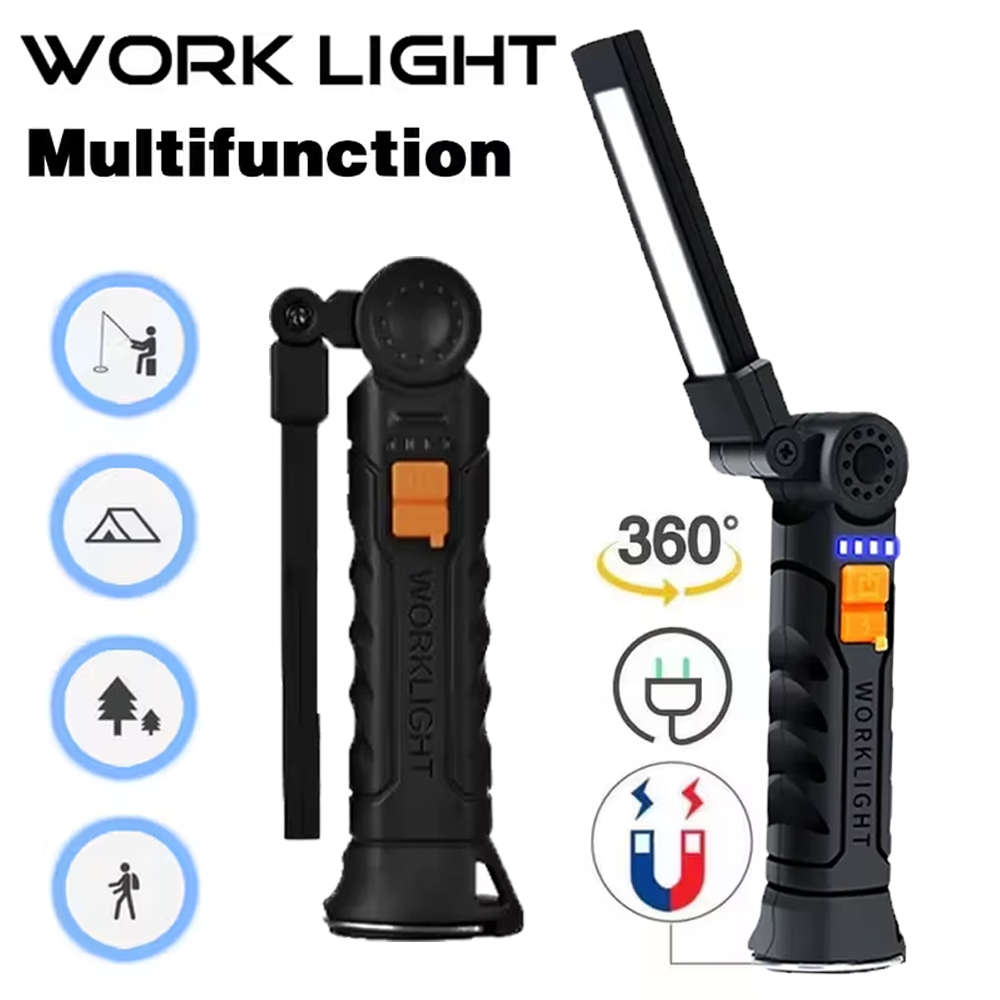 Portable COB LED Flashlight US - Renewable Energy Battery recension och pris