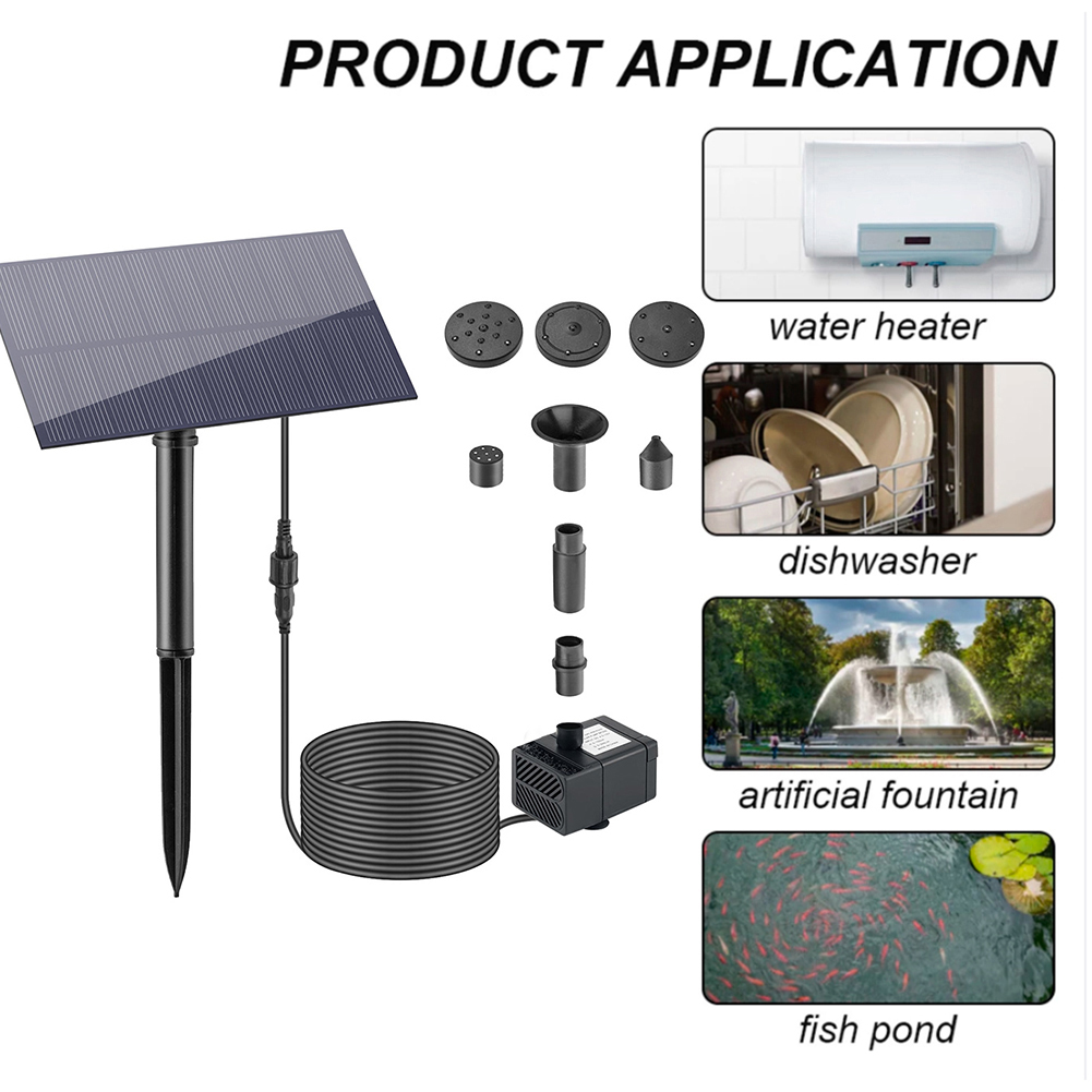 5W 1.5V Fountain Panel Pump wi - Solar Pool Pump Kit recension och pris