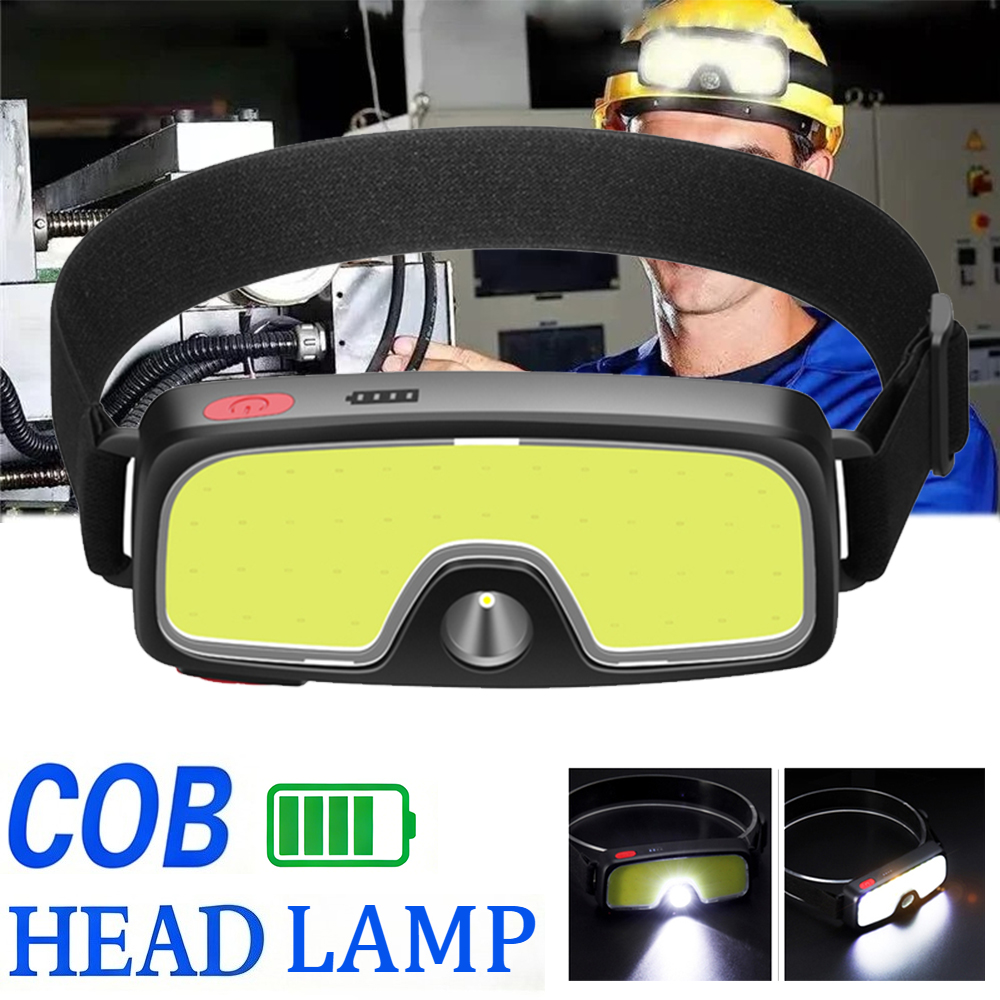 Powerful COB Headlamp Type-c/U - Renewable Energy Battery recension och pris
