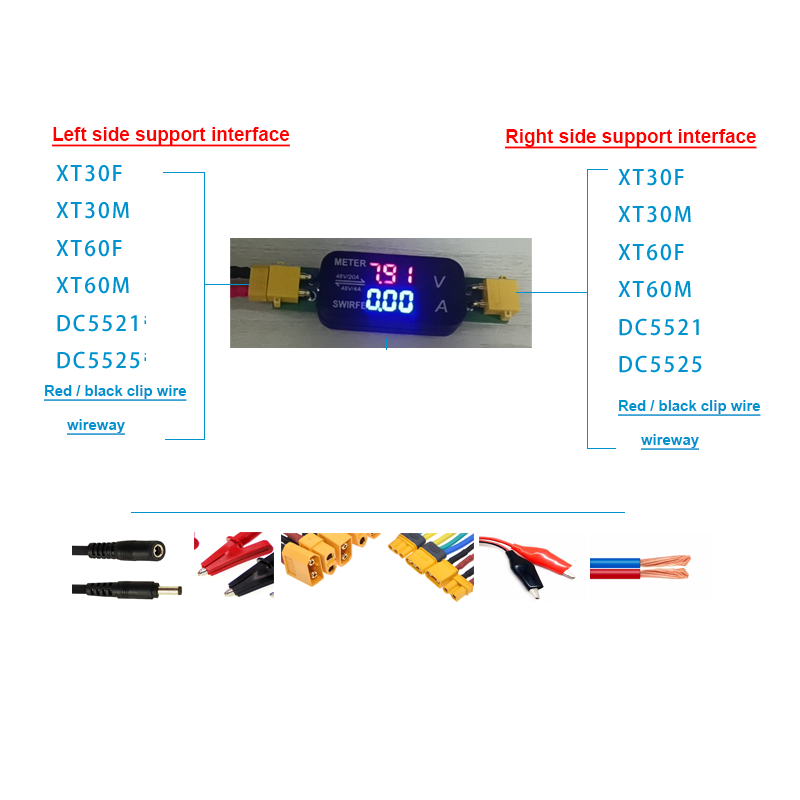 XT30 DC Bidirectional Voltmete - Battery Monitor Coulometer recension och pris