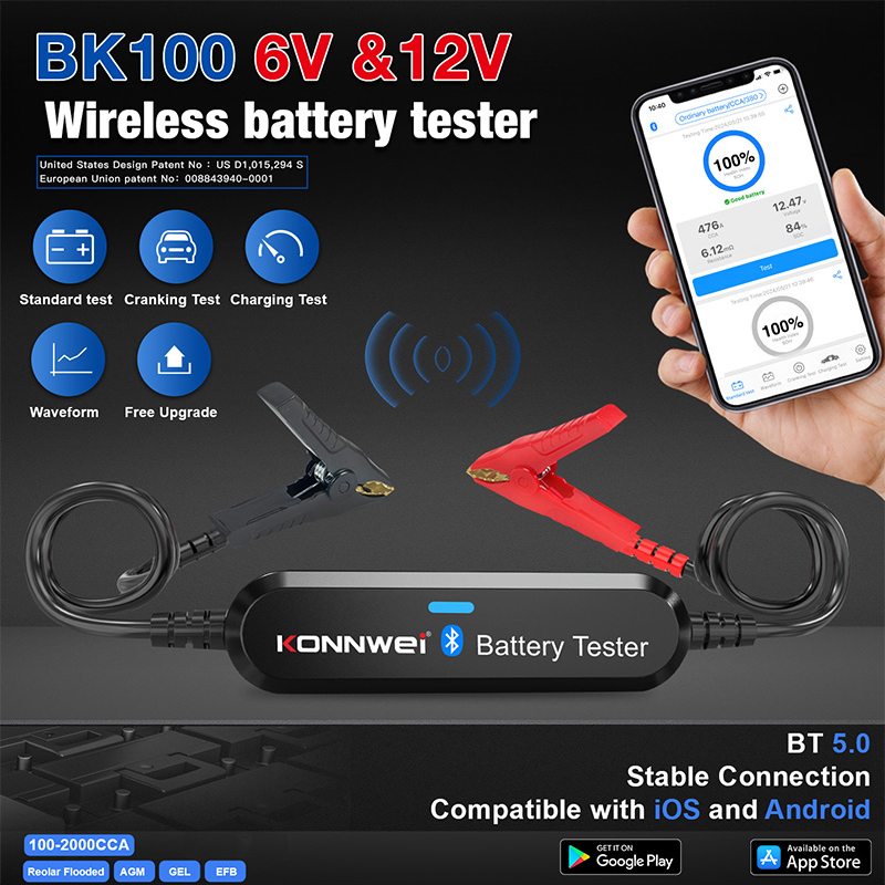KONNWEI BK200 BK100 6V-12V-24V - Battery Monitor Coulometer recension och pris