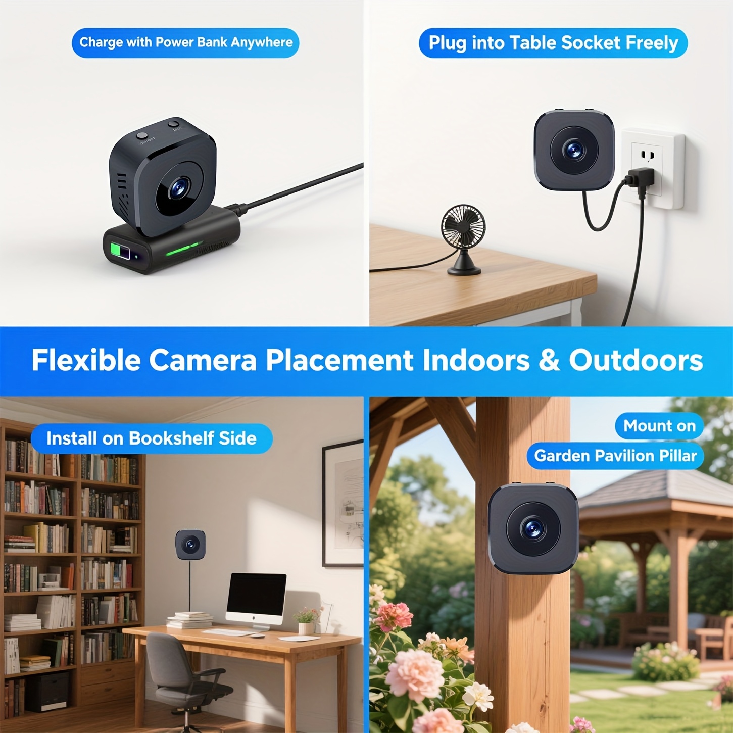 1080P HD Mini WiFi Camera Indo - Renewable Energy Battery recension och pris