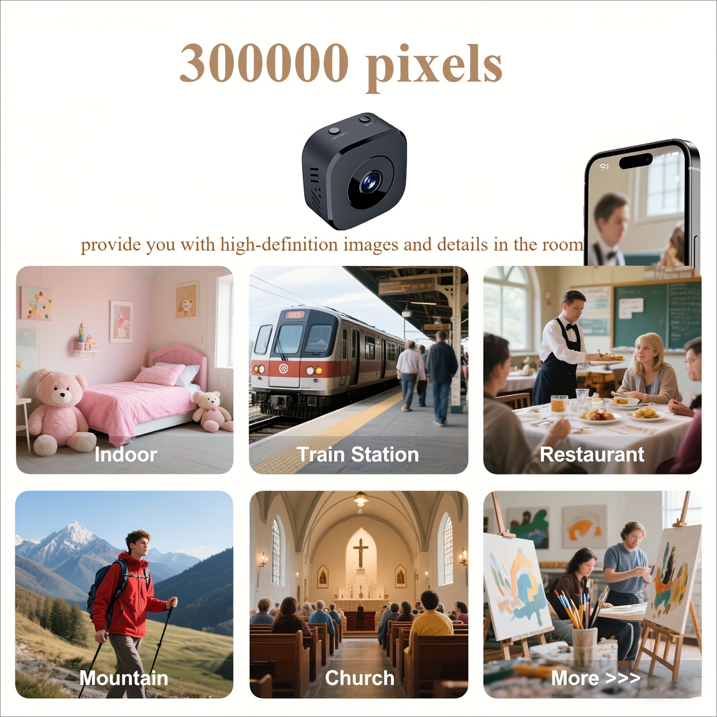 1080P HD Mini WiFi Camera Indo - Renewable Energy Battery recension och pris