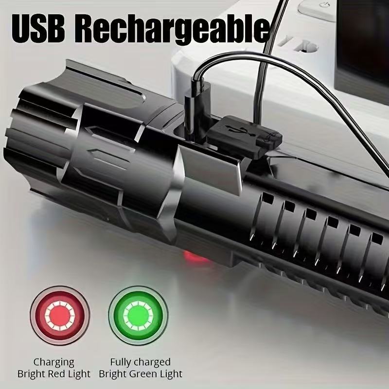 New High-power Led Flashlight  - Renewable Energy Battery recension och pris