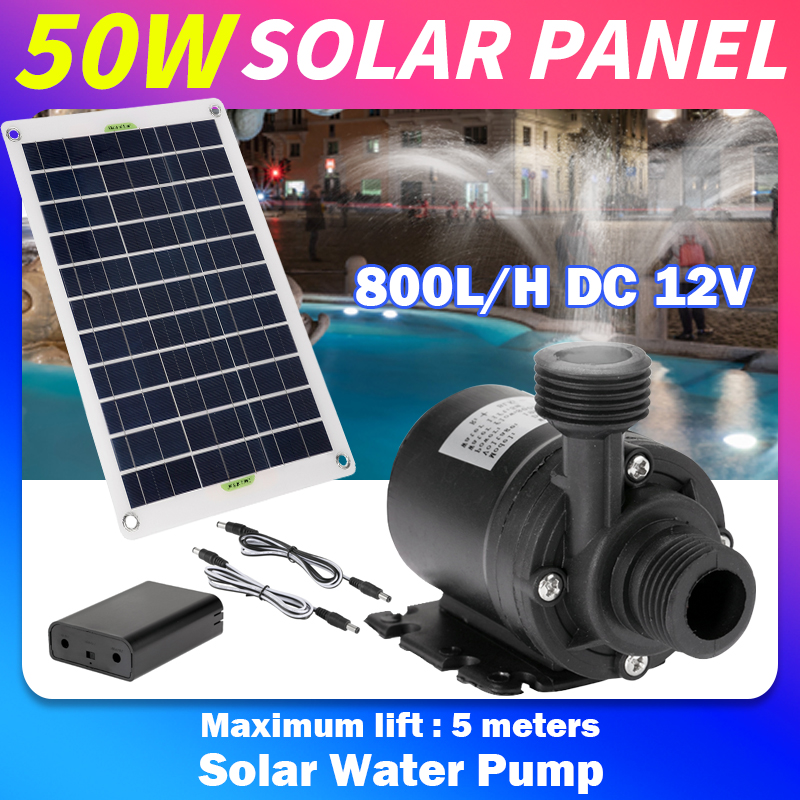 50W 12V Low Noise Brushless Pu - Solar Pool Pump Kit recension och pris