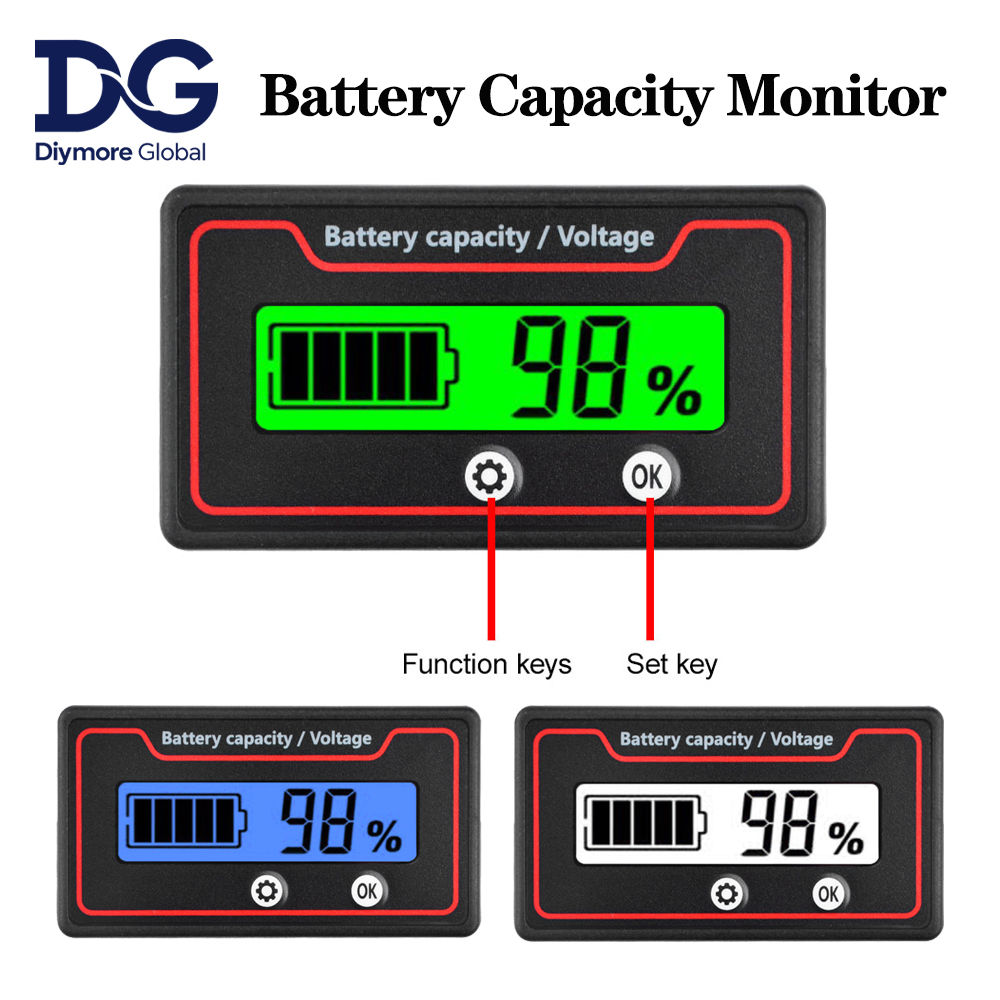 Car Battery Charge Level Indic - Battery Monitor Coulometer recension och pris