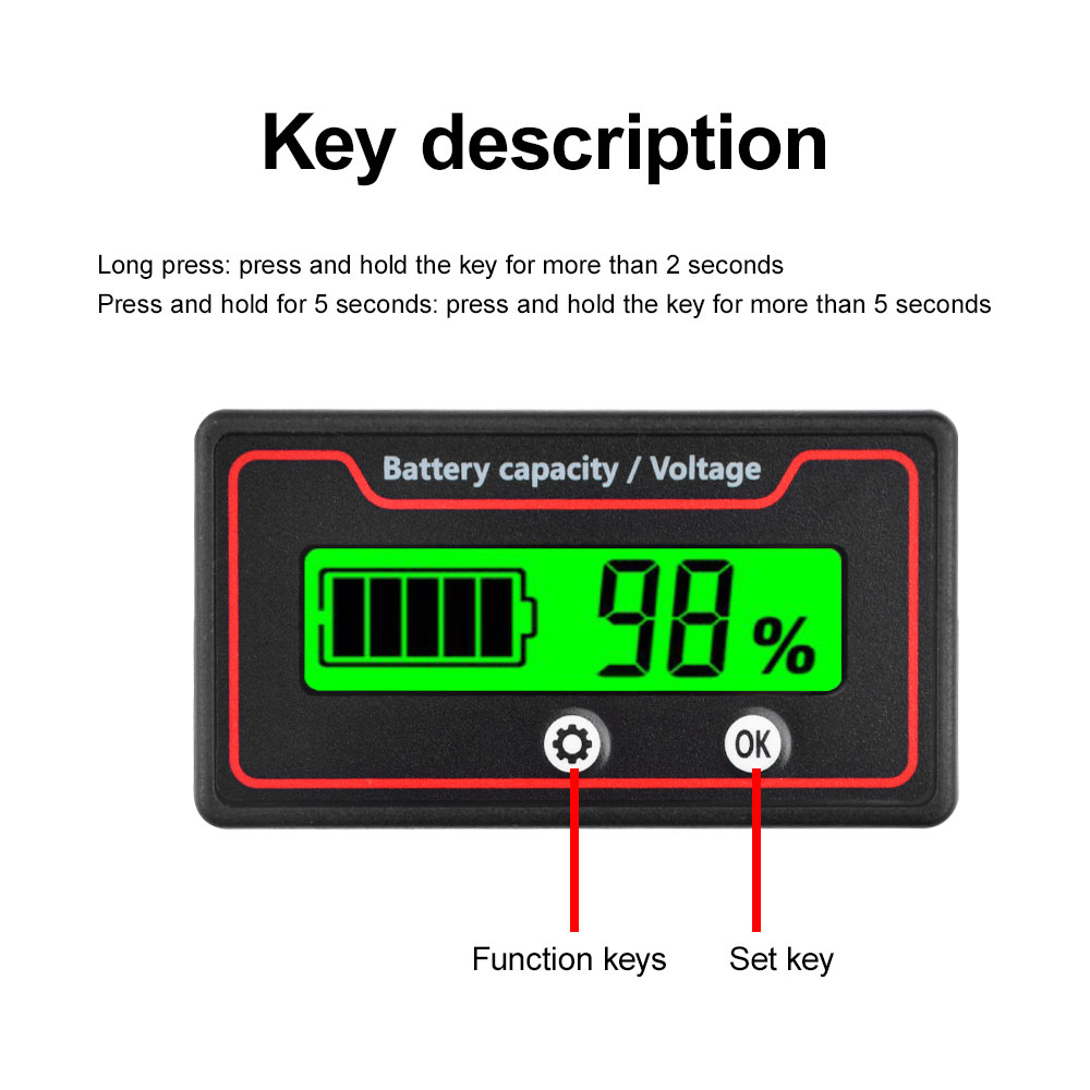 Car Battery Charge Level Indic - Battery Monitor Coulometer recension och pris