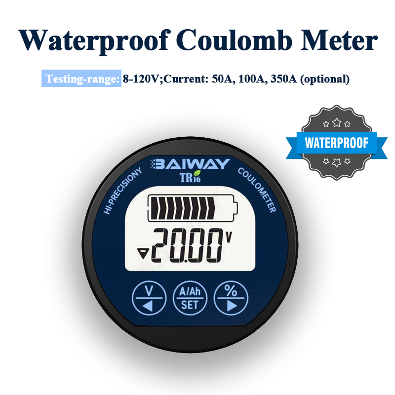 TR16 80V 50A 100A 350A Battery - Battery Monitor Coulometer recension och pris